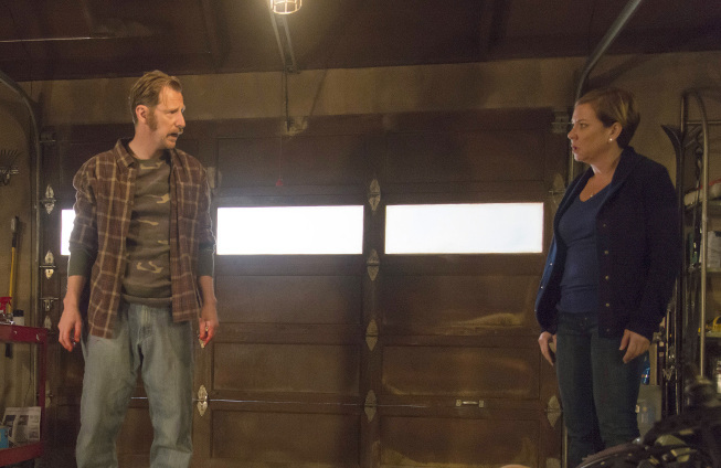 Still of Romy Rosemont and Lew Temple in Justified (2010)