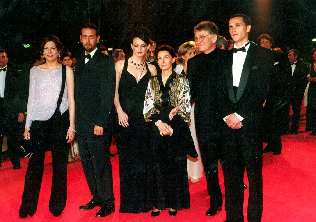 Dessy Tenekedjieva, Christo Jivkov, Ermanno Olmi and his wife,Sergio Grammatico and Sandra Ceccarelli in Cannes Film Festival, Red carpet