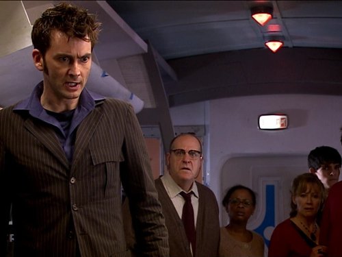 Still of David Tennant and David Troughton in Doctor Who (2005)