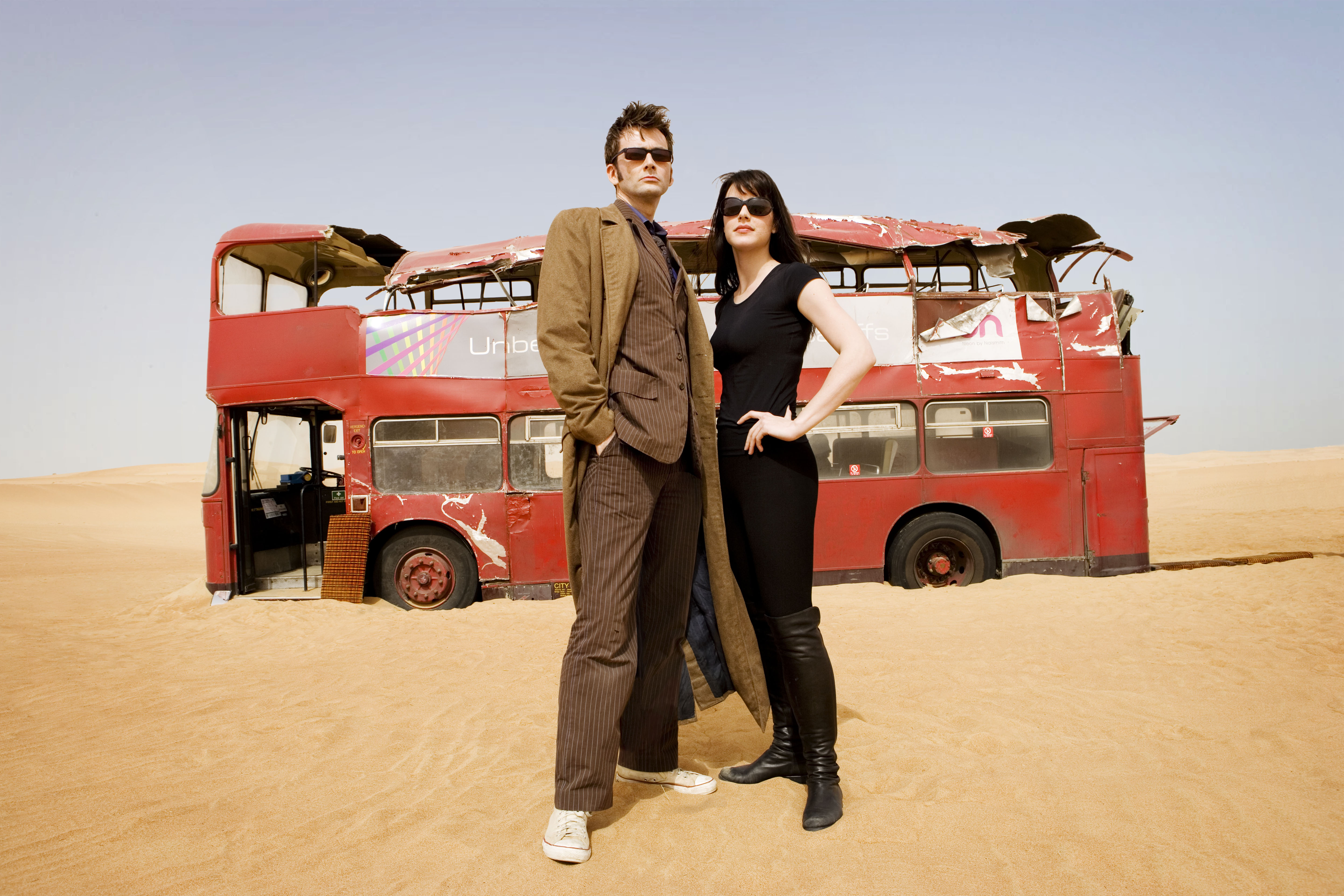 Michelle Ryan and David Tennant in Doctor Who (2005)