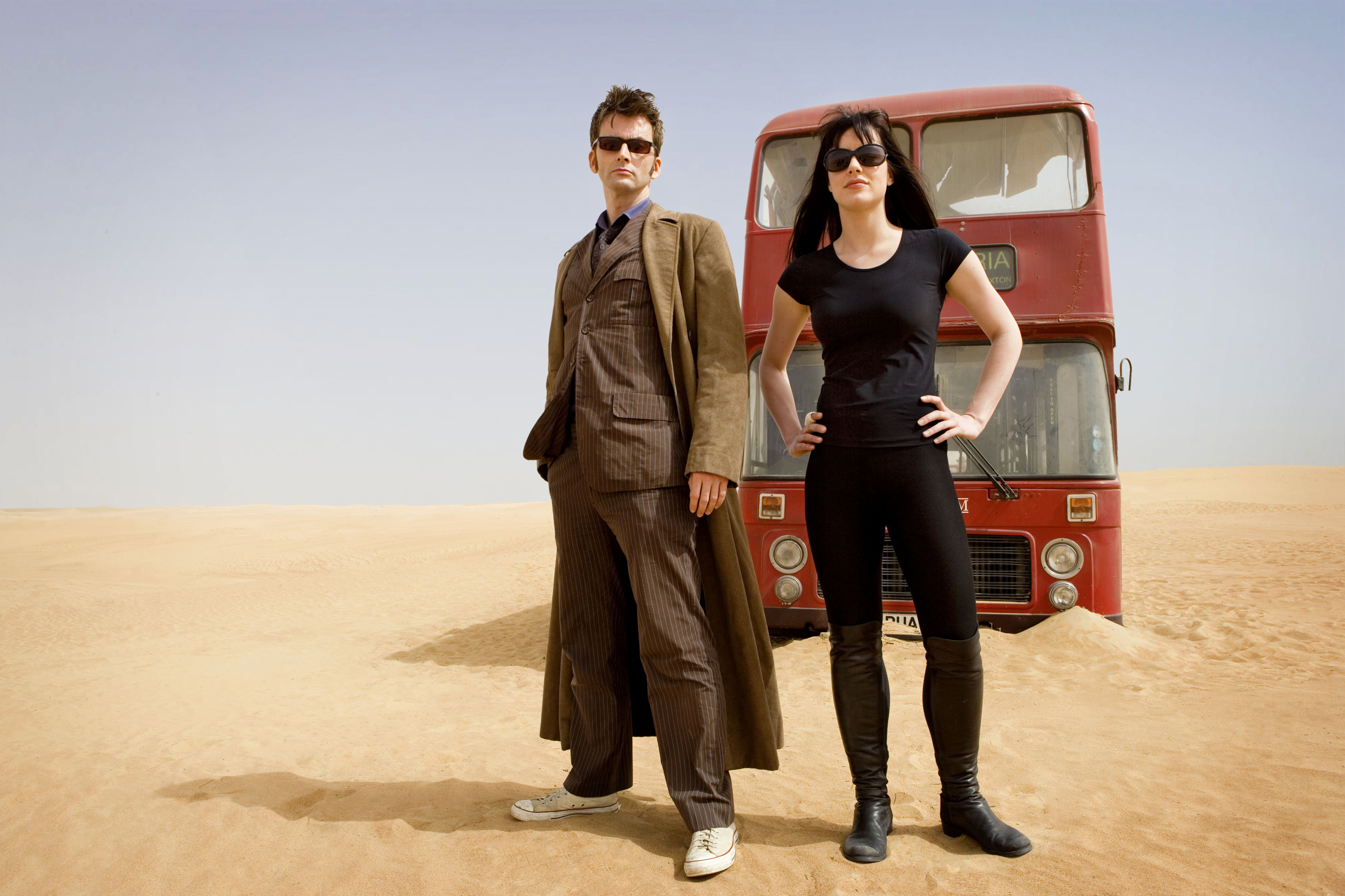 Michelle Ryan and David Tennant in Doctor Who (2005)