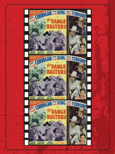 Ray Corrigan, John 'Dusty' King, LeRoy Mason, Kermit Maynard, Max Terhune and Luana Walters in The Range Busters (1940)