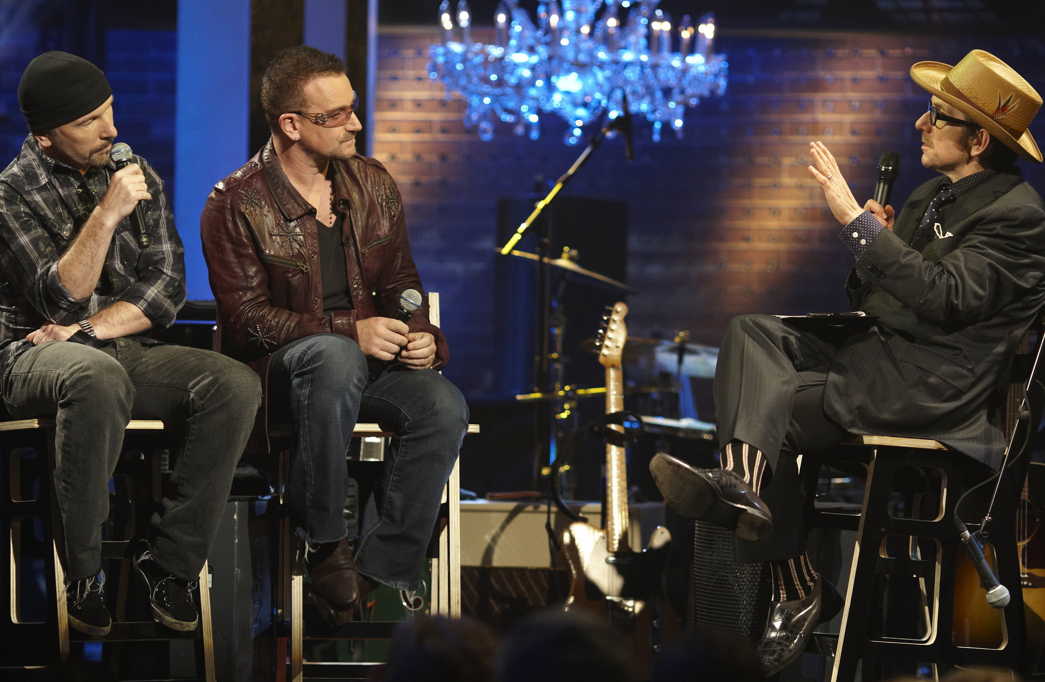 Still of Elvis Costello, Bono and The Edge in Spectacle: Elvis Costello with... (2008)