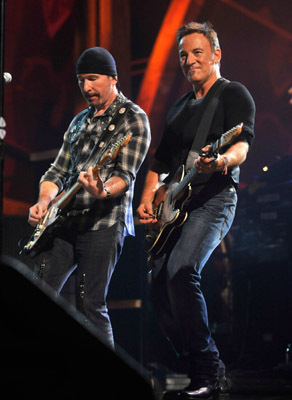 Bruce Springsteen and The Edge