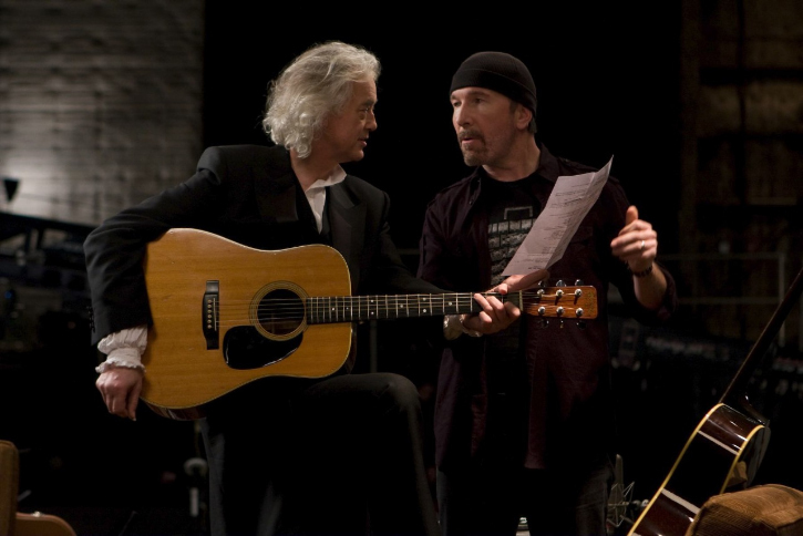 Still of Jimmy Page and The Edge in It Might Get Loud (2008)