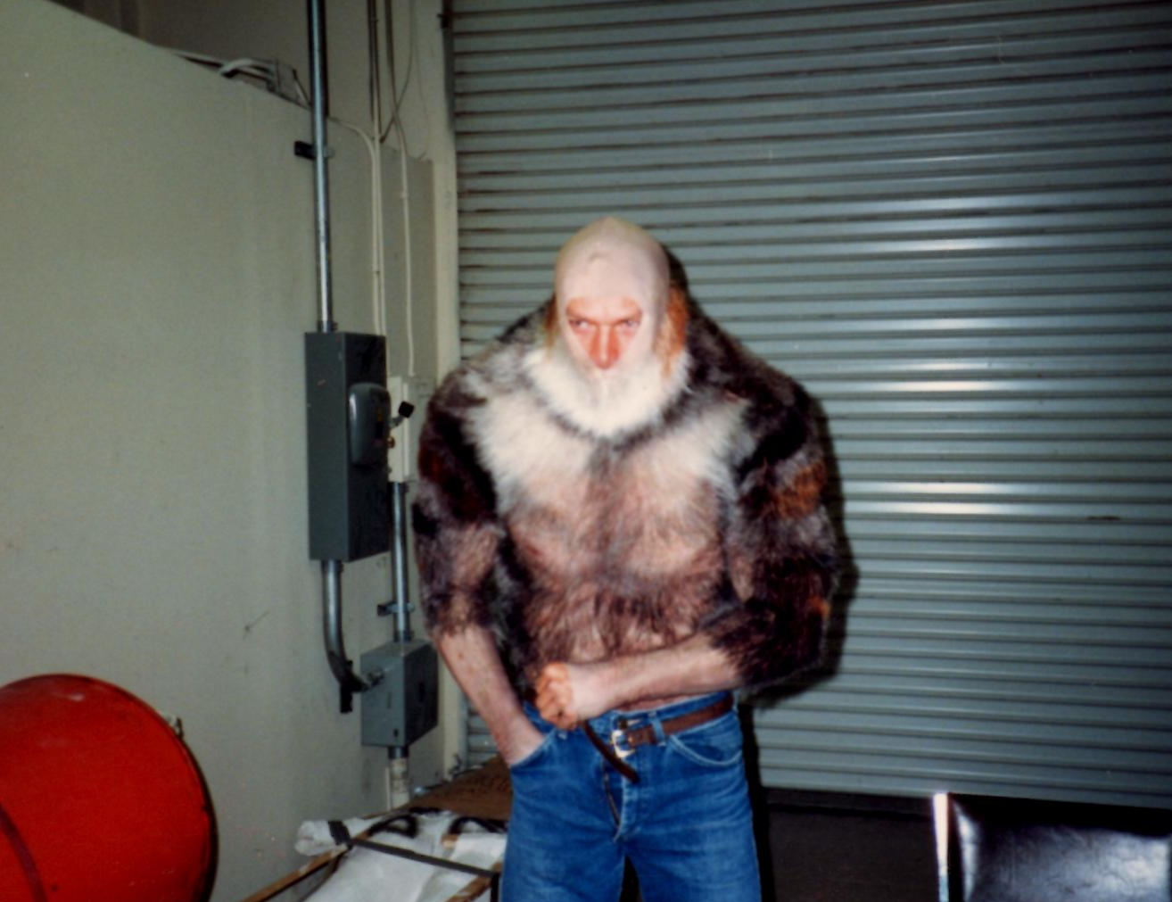First time trying on Wolfman body suit...minus head and gloves/hands.