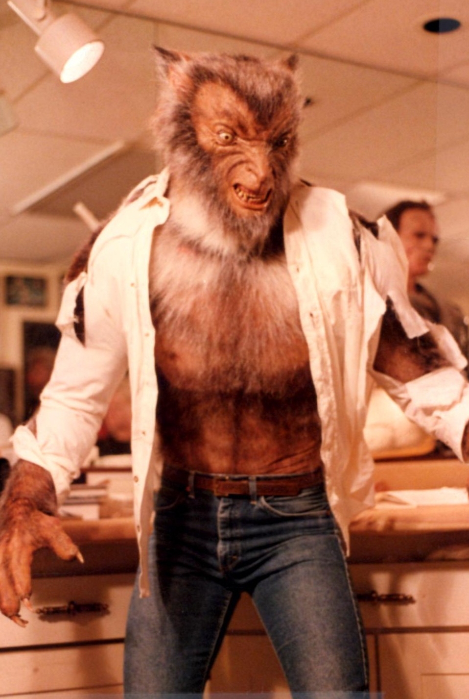 Early fitting at the Stan Winston Studios...notice the 