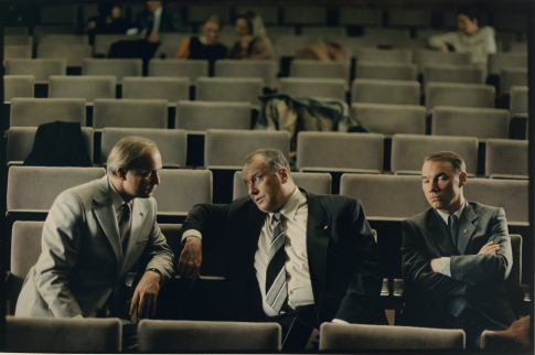 Still of Ulrich Mühe, Thomas Thieme and Ulrich Tukur in The Lives of Others (2006)