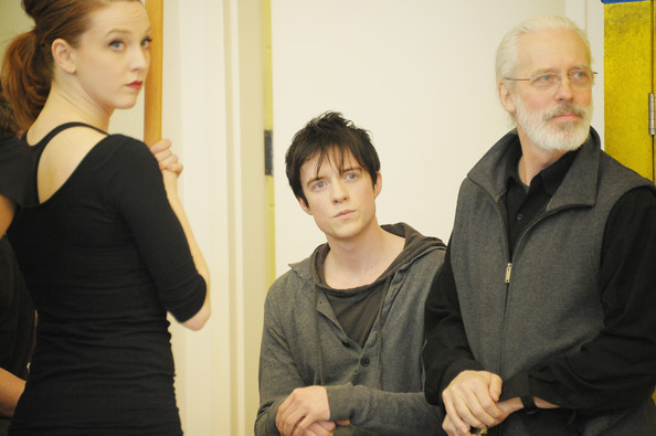 Matthew James Thomas, Terrance Mann and Bethany Moore In rehearsals for Pippin 2013