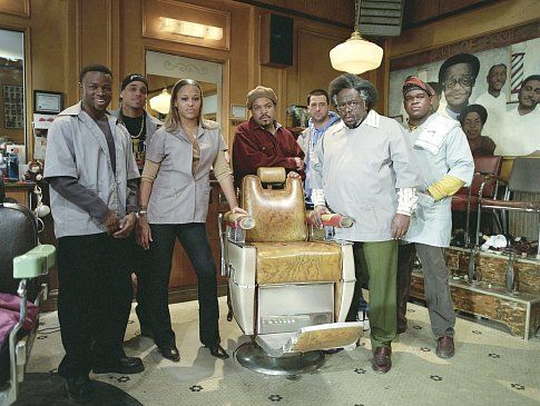 (Left to right) SEAN PATRICK THOMAS, MICHAEL EALY, EVE, ICE CUBE, TROY GARITY, CEDRIC THE ENTERTAINER, and LEONARD HOWZE