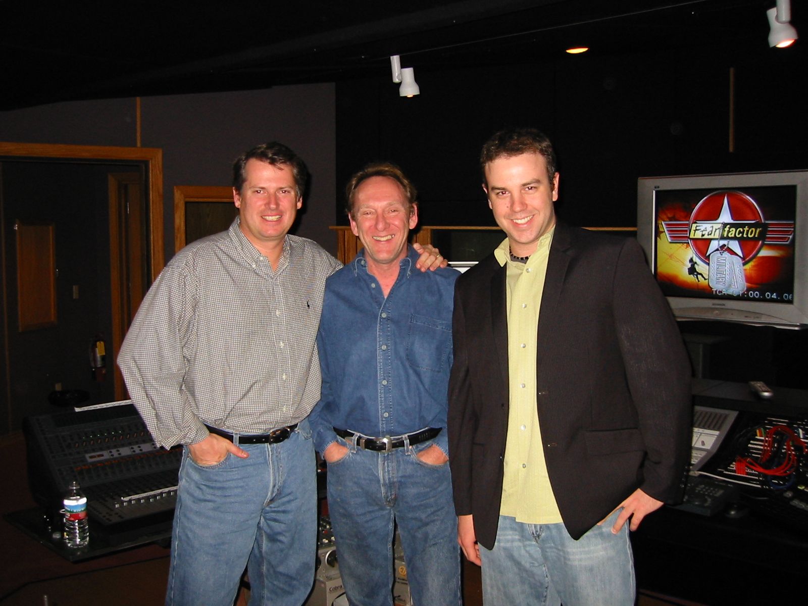 With Terry Dwyer and Matt Slivinski, the mixing team on Fear Factor