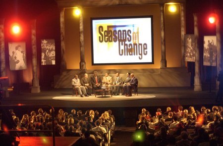 The taping of Seasons of Change: The African American Athlete from Cramton Auditorium at Howard University