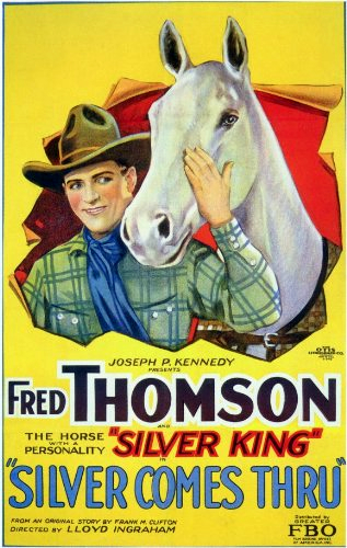 Fred Thomson and Silver King the Horse in Silver Comes Through (1927)