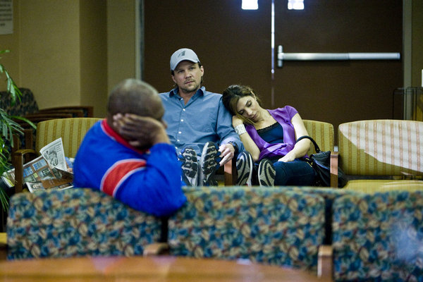 Still of Marc Blucas and Callie Thorne in Necessary Roughness (2011)