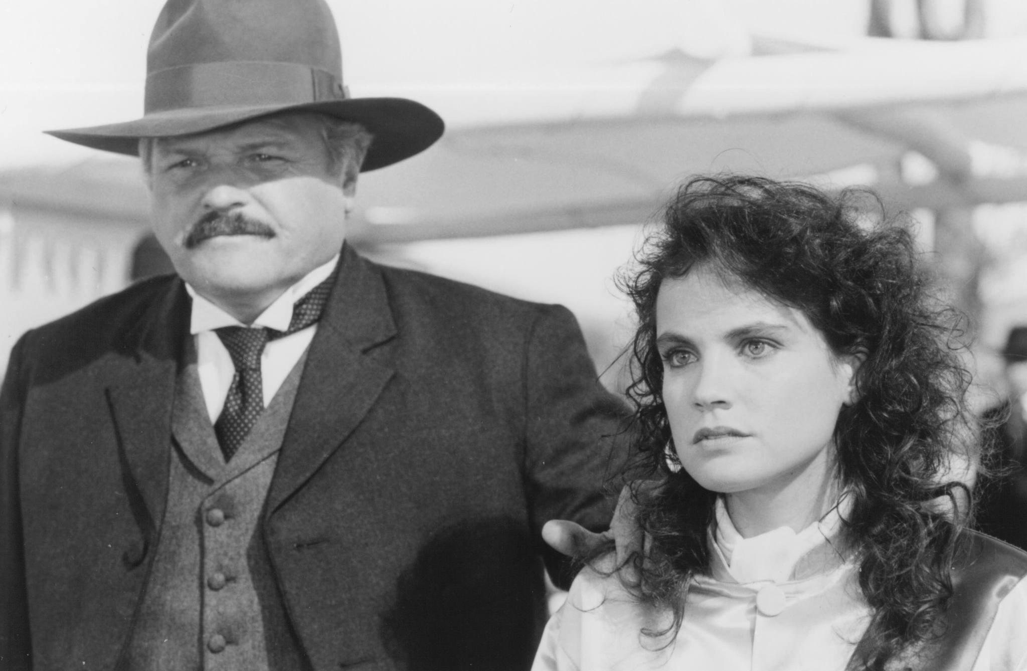 Still of Brian Dennehy and Sigrid Thornton in The Man from Snowy River II (1988)
