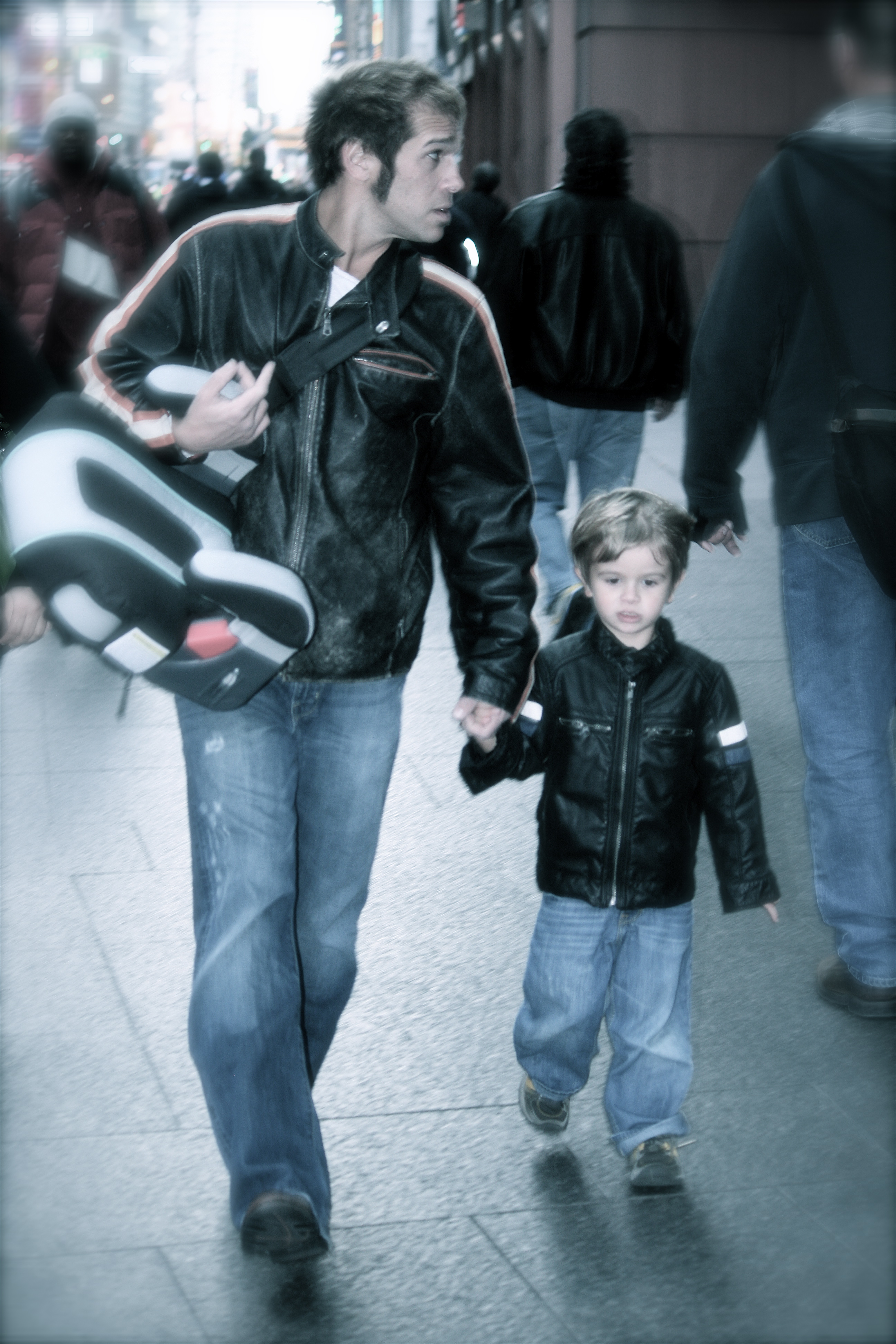 New York City with his son