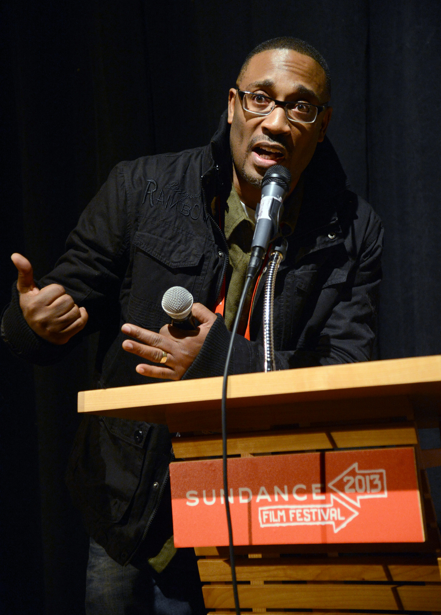 George Tillman Jr. at event of The Inevitable Defeat of Mister & Pete (2013)