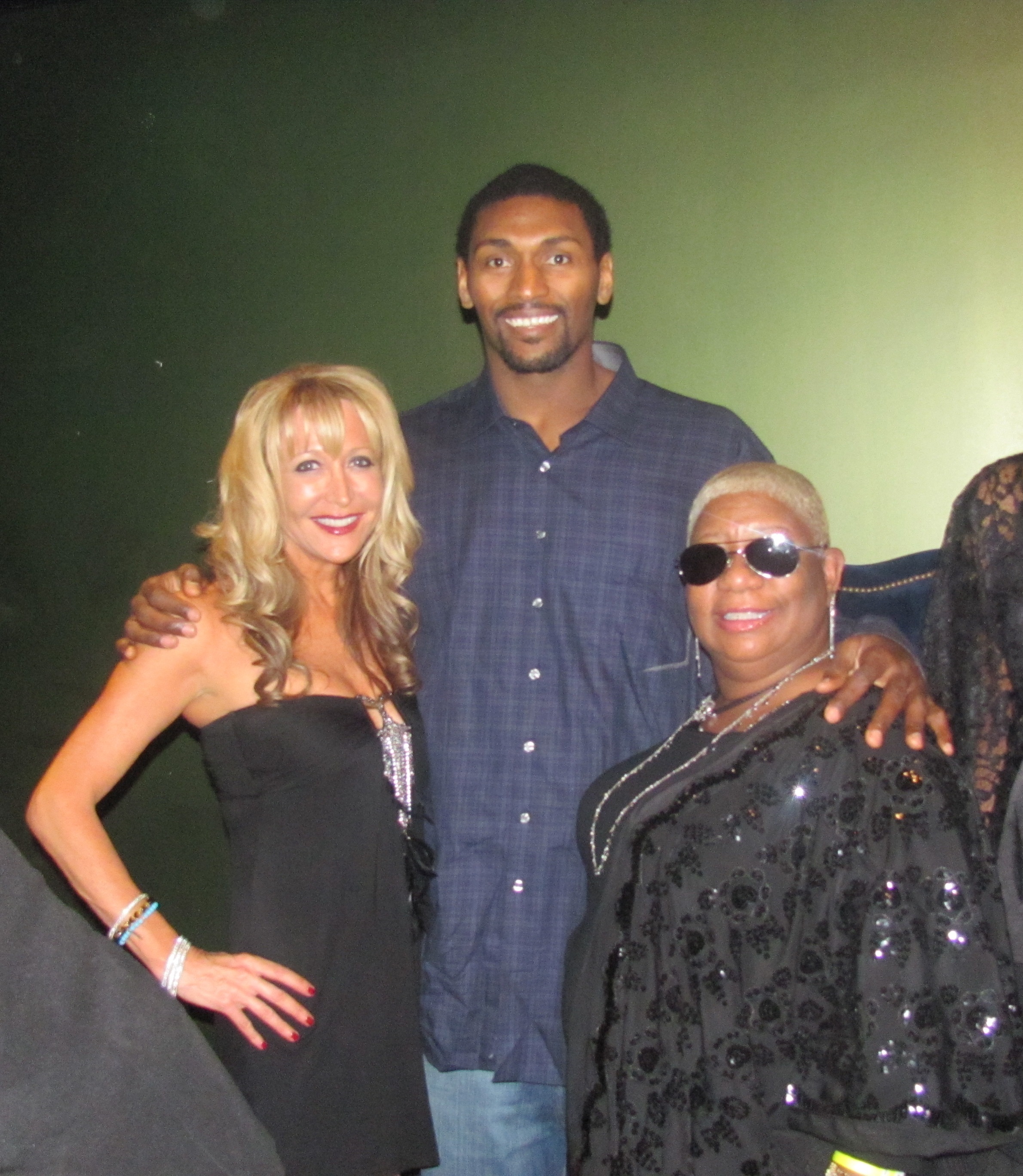 Constance & Luenell celebrating Ron Artest's birthday.