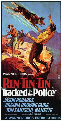 Virginia Brown Faire, Jason Robards Sr. and Rin Tin Tin in Tracked by the Police (1927)