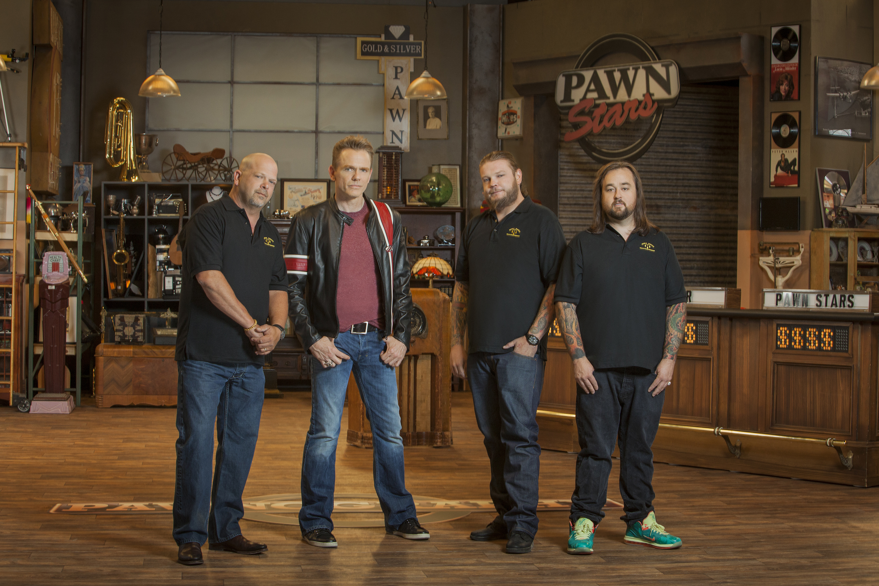 Christopher Titus, Rick Harrison, Corey Harrison and Austin 'Chumlee' Russell in Pawnography (2014)