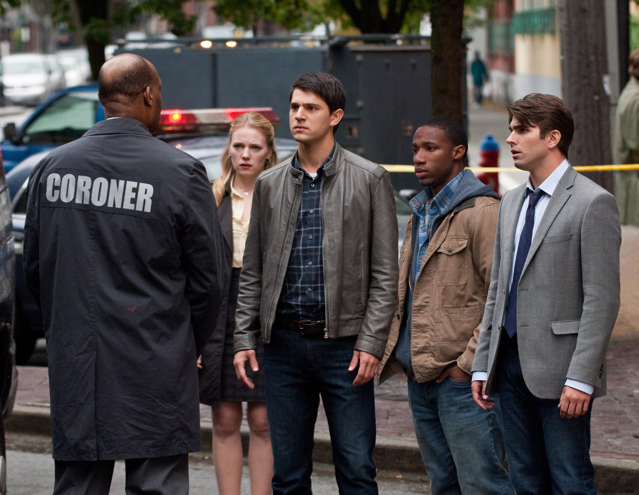 Still of Emma Bell, Nicholas D'Agosto, Arlen Escarpeta, Miles Fisher and Tony Todd in Galutinis tikslas 5 3D (2011)