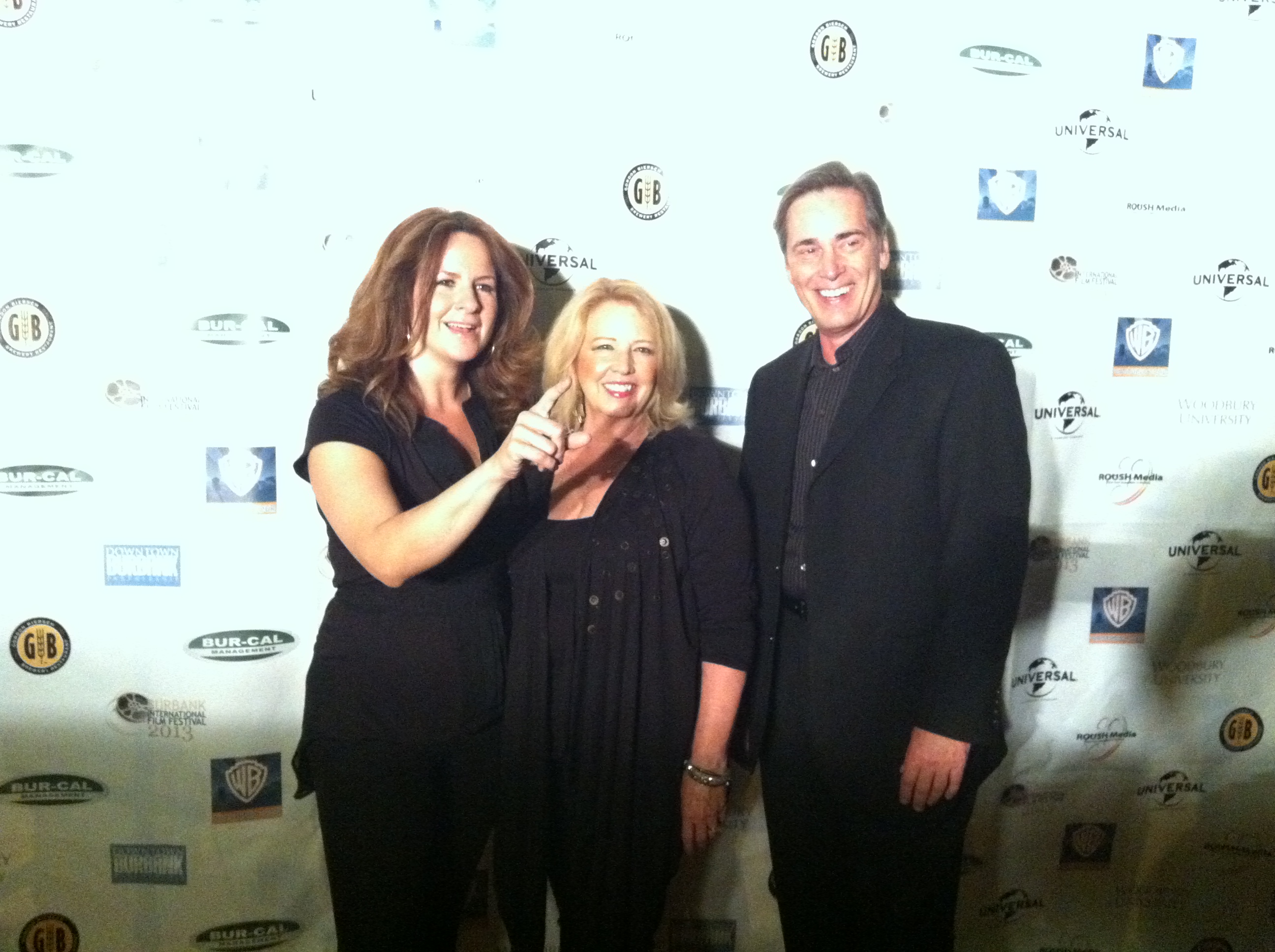 On the red carpet at the Burbank International Film Festival 2013