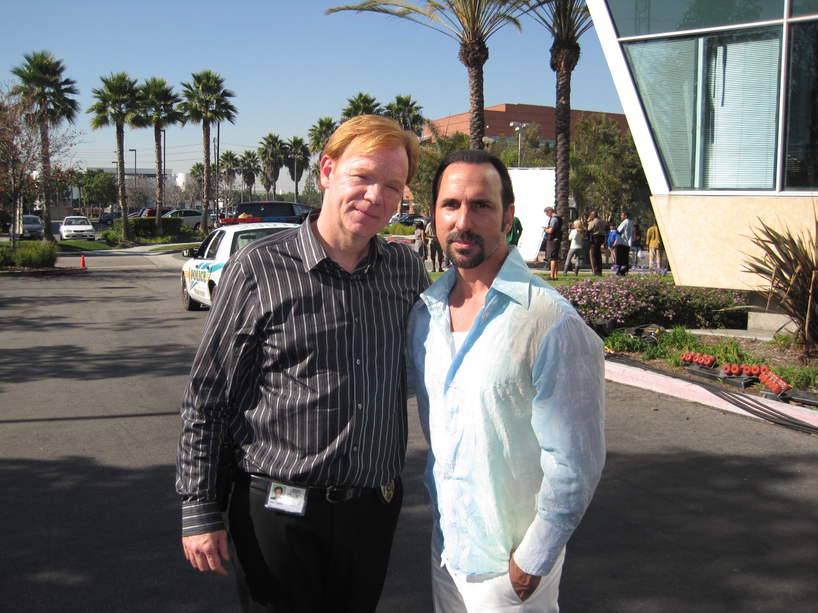 Oscar Torre (as Javier Lopez)with David Caruso in an episode of 