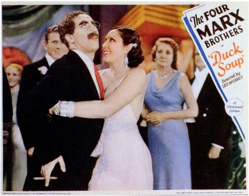 Groucho Marx and Raquel Torres in Duck Soup (1933)