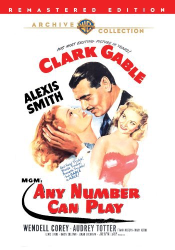 Clark Gable, Alexis Smith and Audrey Totter in Any Number Can Play (1949)