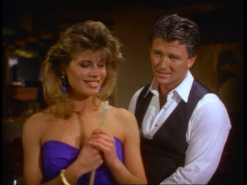 Still of Patrick Duffy and Beth Toussaint in Dallas (1978)
