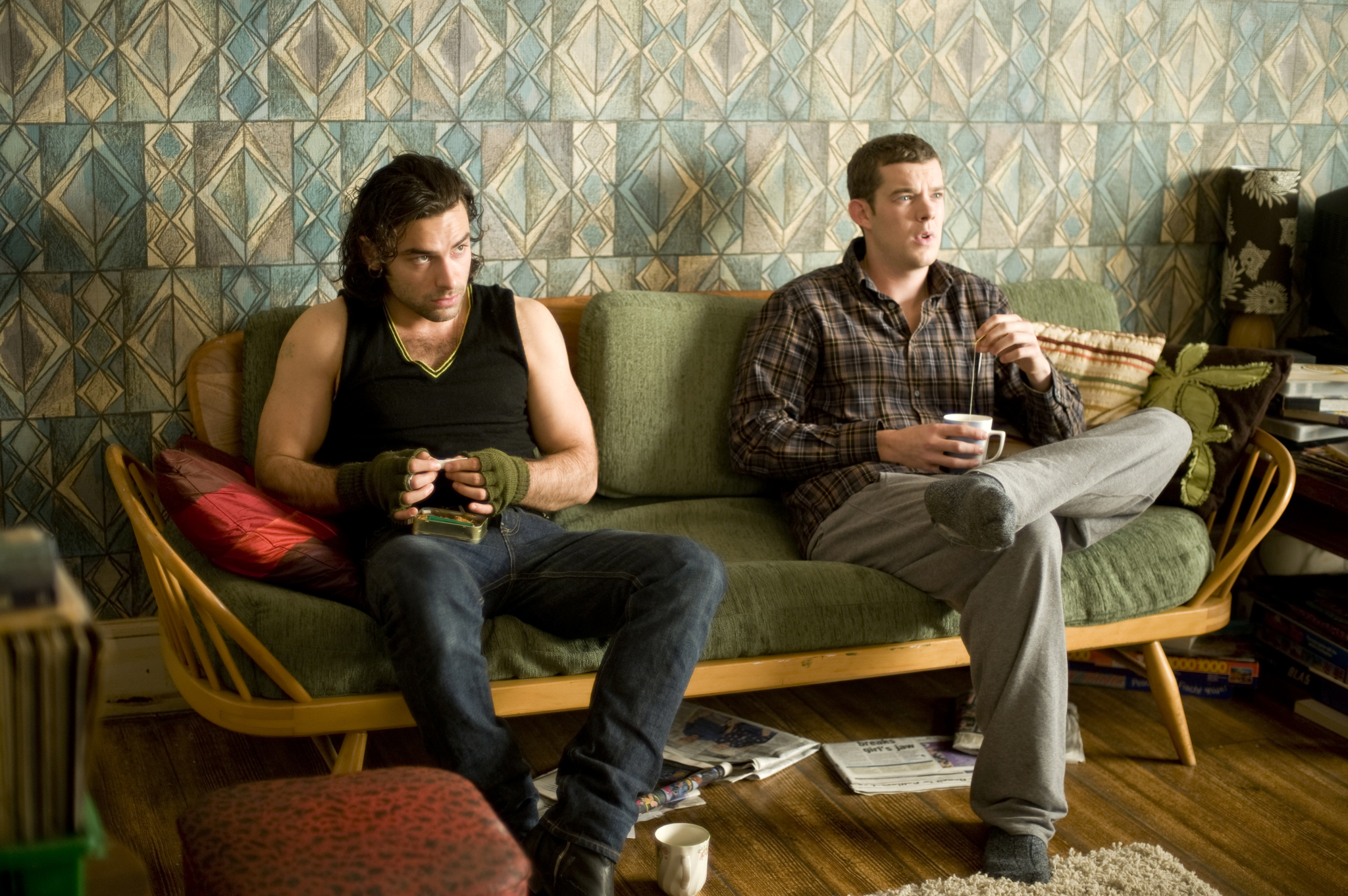 Still of Russell Tovey and Aidan Turner in Being Human (2008)