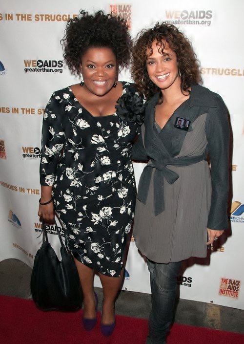 Tammy Townsend and Yvette Nicole Brown attend The 10th Annual Heroes in the Struggle Gala concert and awards presented by the Black AIDS Institute Los Angeles California - 01.12.10