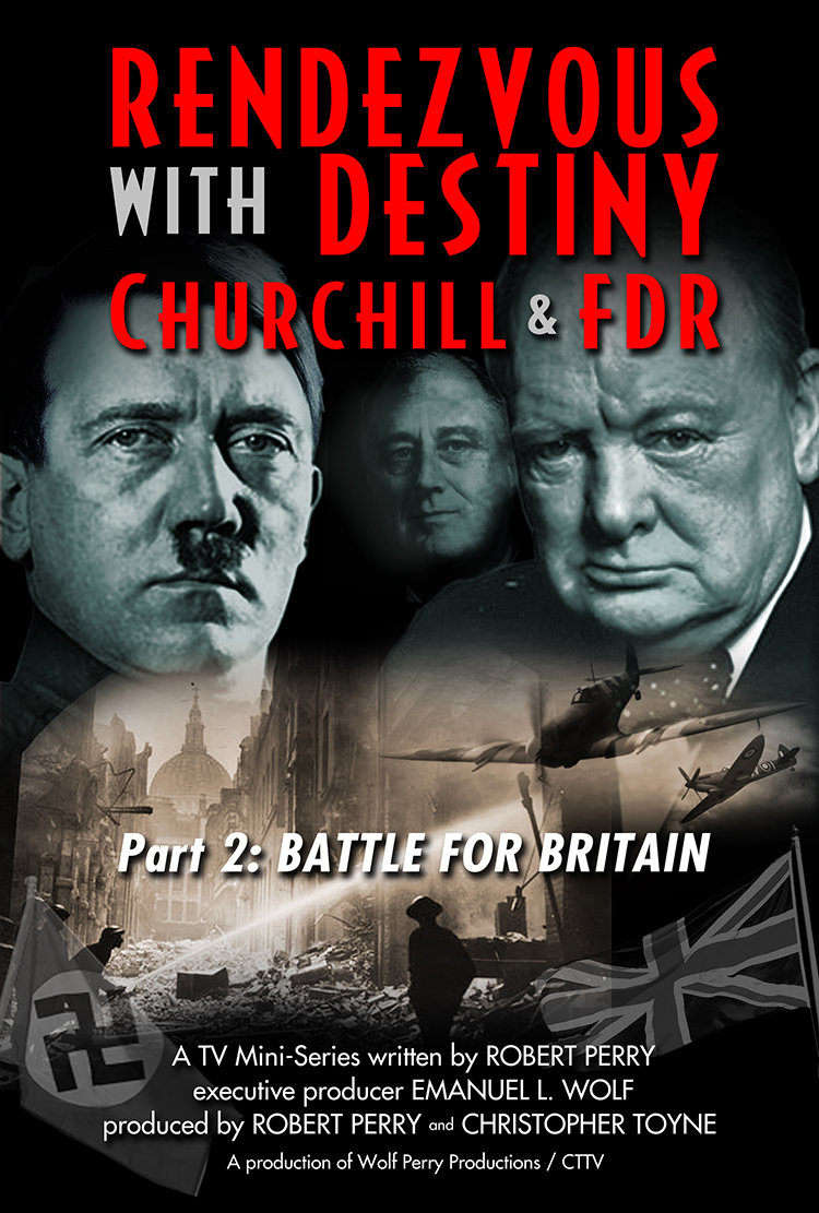As the British Expeditionary Force makes a miraculous escape from the beaches of Dunkirk, alone Churchill's Spitfires fight Hitler in the skies over Britain, while London and other major UK cities are mercilessly bombed night after night throughout the winter of 1940. FDR secretly sends aid by sea.