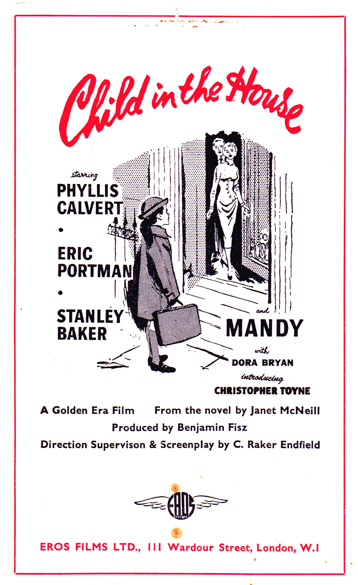 A 1956 Golden Era Film for Eros Films, this was another tear-jerker for child star Mandy Miller to strut her stuff after the box office success 