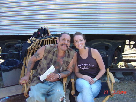 Danny Trejo and Kari Hawker