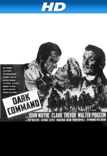 John Wayne, Walter Pidgeon and Claire Trevor in Dark Command (1940)