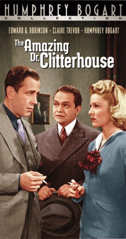 Humphrey Bogart, Edward G. Robinson and Claire Trevor in The Amazing Dr. Clitterhouse (1938)