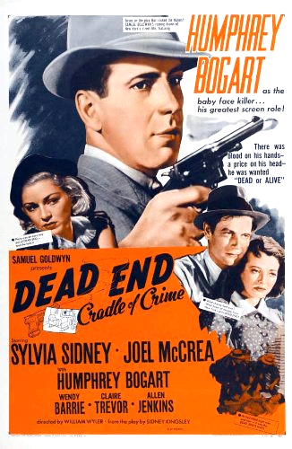 Humphrey Bogart, Joel McCrea, Sylvia Sidney and Claire Trevor in Dead End (1937)