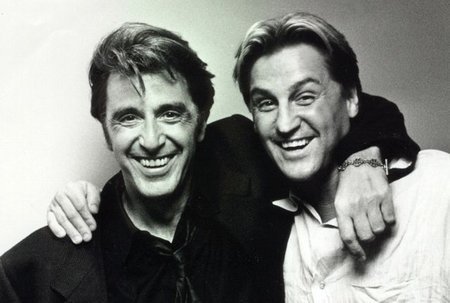 Jerry Trimble and Al Pacino on the set of 
