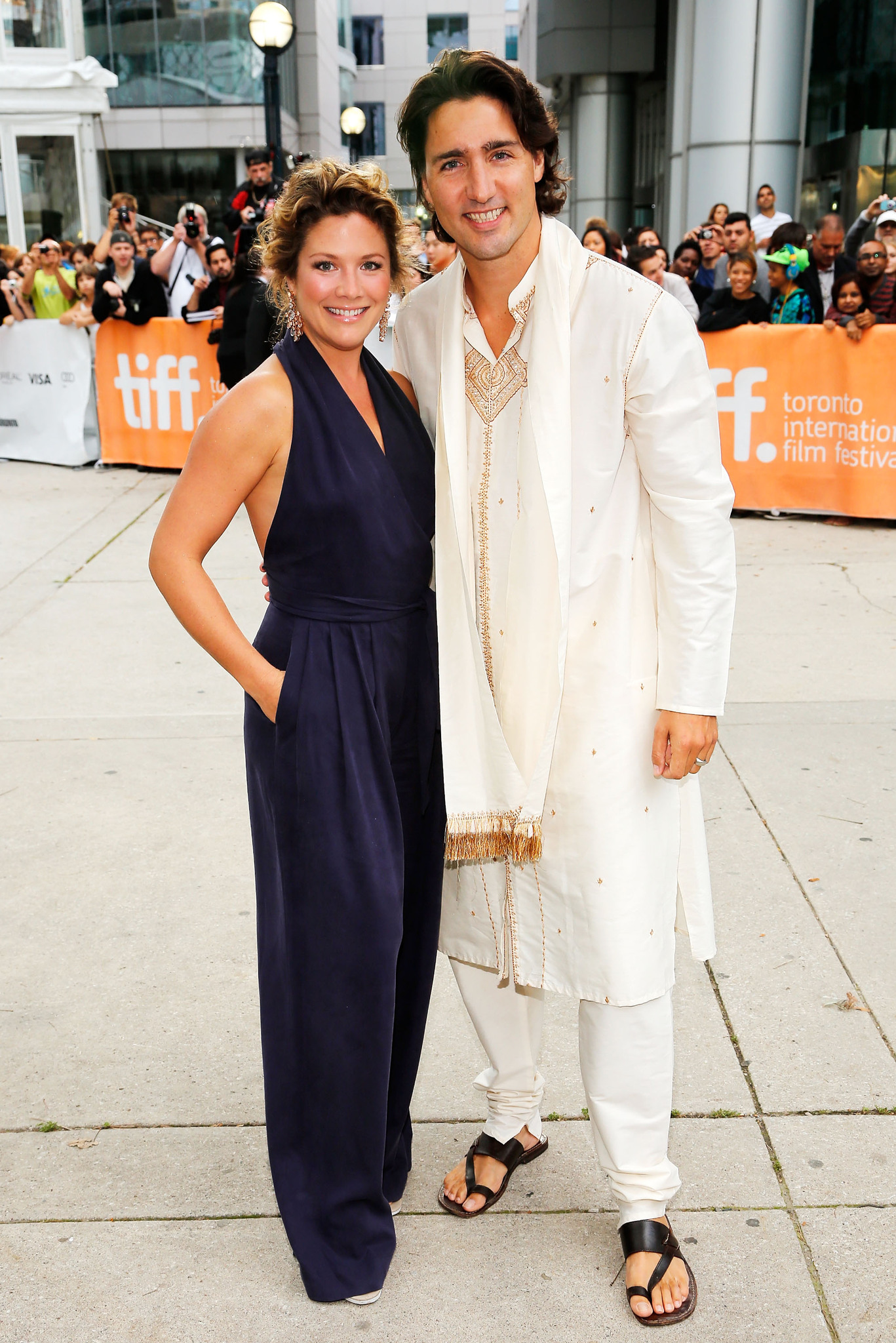 Justin Trudeau and Sophie Grégoire at event of Midnight's Children (2012)