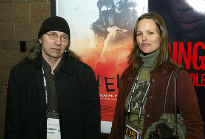 Heather Rae and John Trudell at event of Trudell (2005)