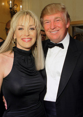 Sharon Stone and Donald Trump