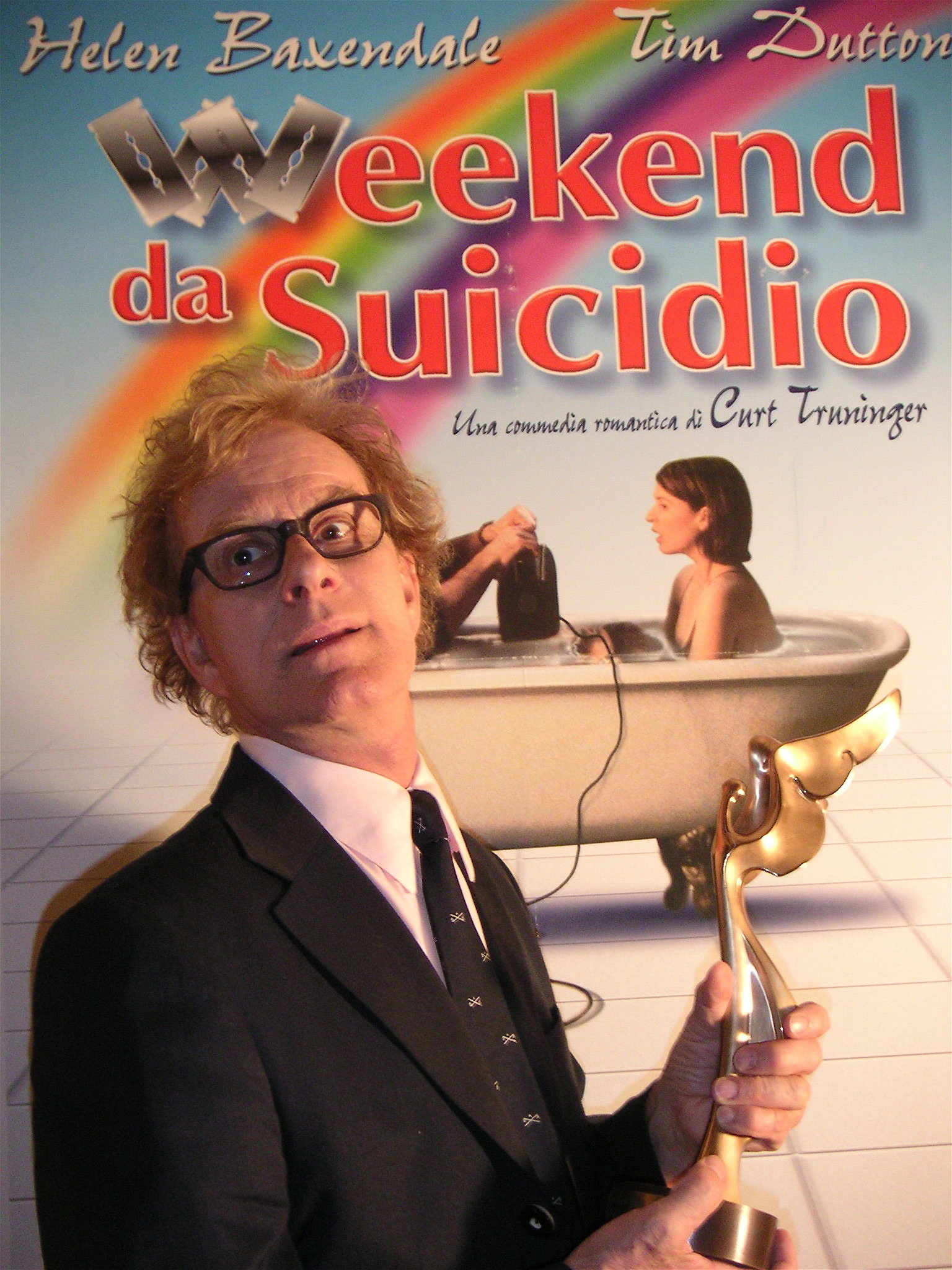 Curt Truninger with Angel Award 2003- Best Picture for Dead By Monday (Weekend da Suicidio)