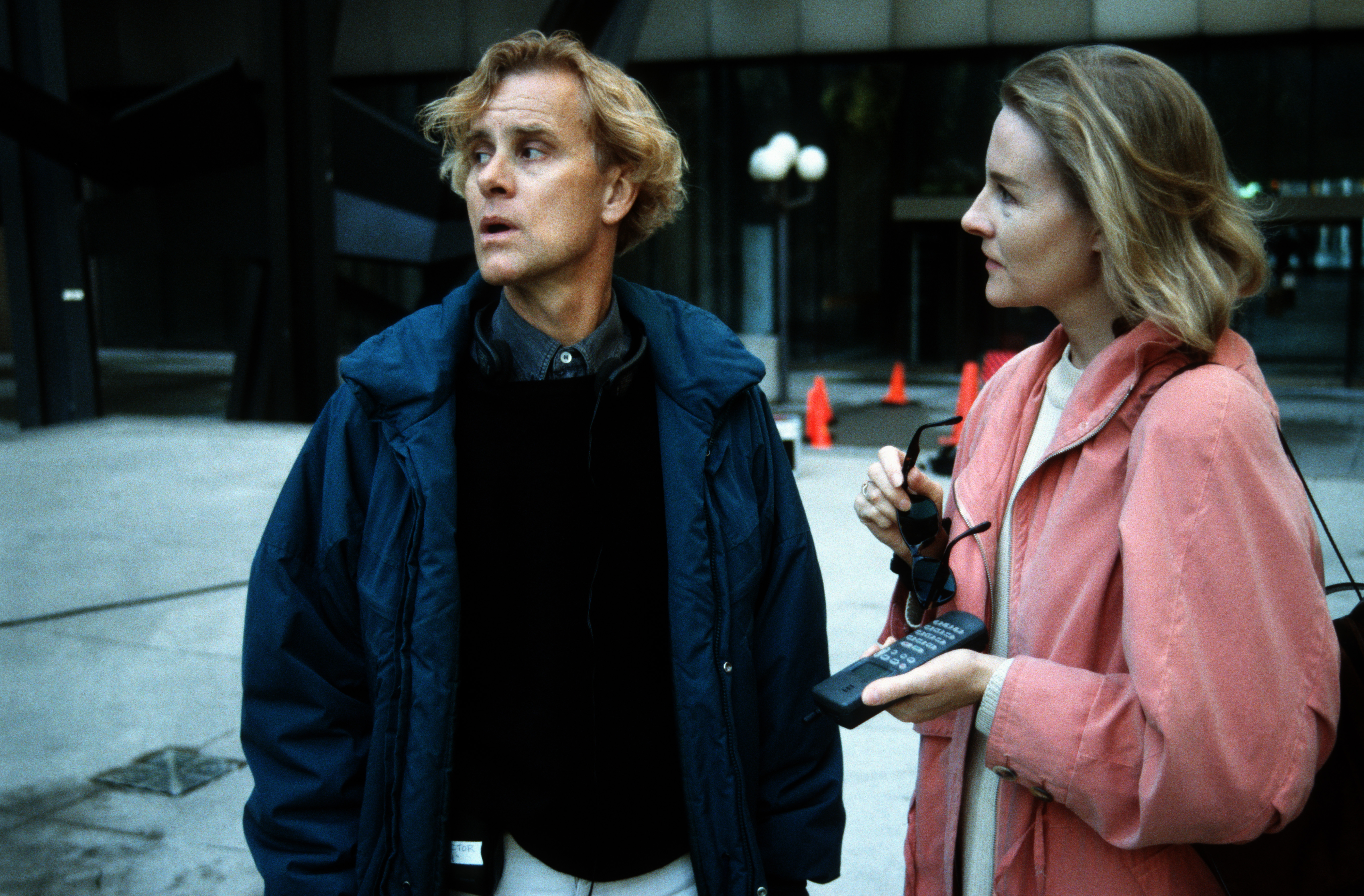 Curt Truninger and Margrit Ritzmann on set of Waiting for Michelangelo