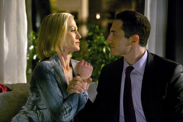 Still of Jessica Tuck and Sasha Roiz in Grimm (2011)