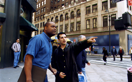 James and Joshua in NYC shooting Addiction.