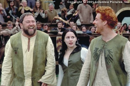 (From left to right) Roland (Mark Addy), Kate (Laura Fraser) and Wat (Alan Tudyk) are three of William's biggest fans