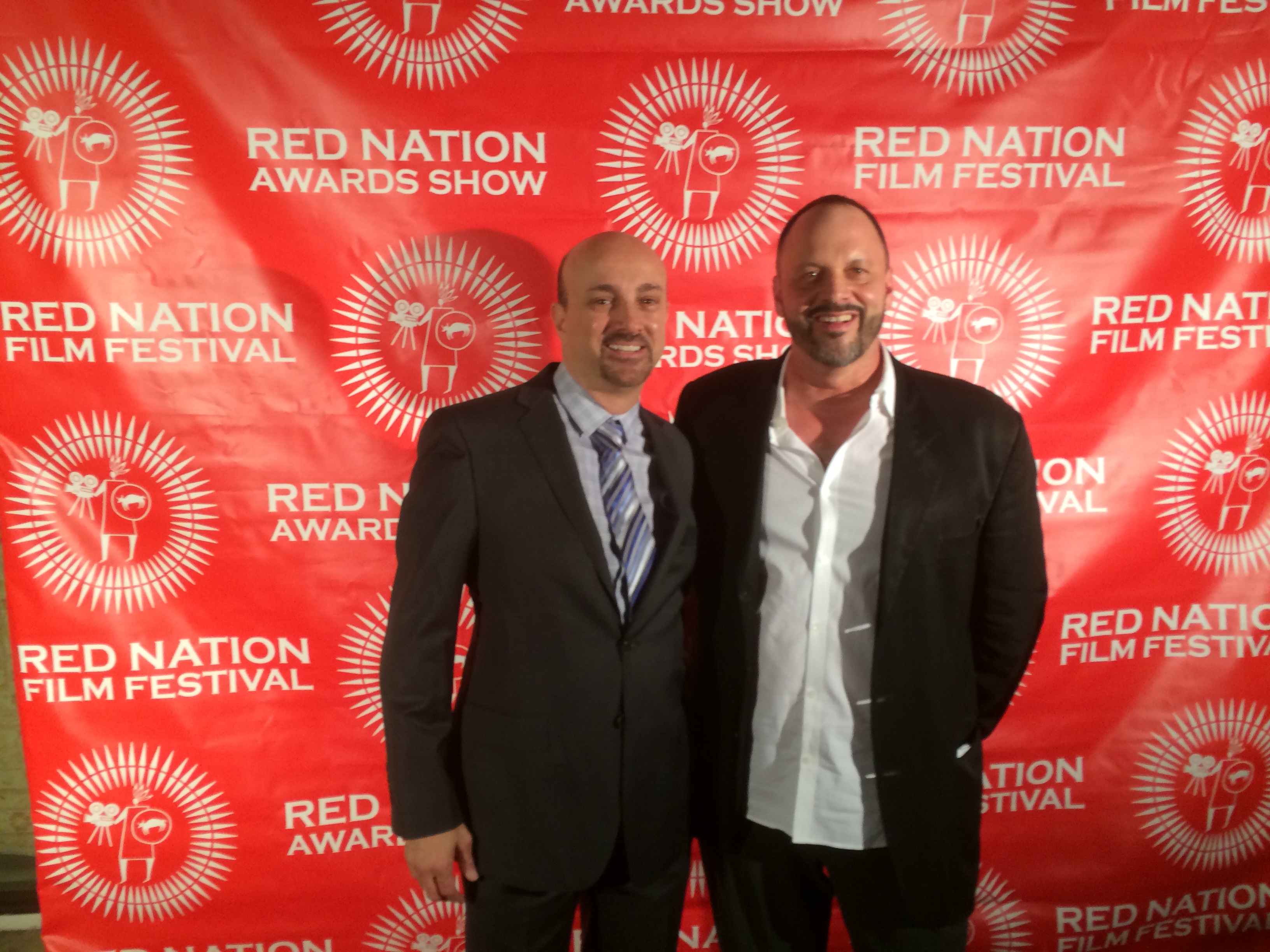 James Tumminia (actor/producer) and David Llauger Meiselman (director/producer) at premiere of 