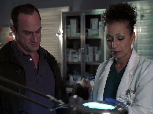 Still of Christopher Meloni and Tamara Tunie in Law & Order: Special Victims Unit (1999)