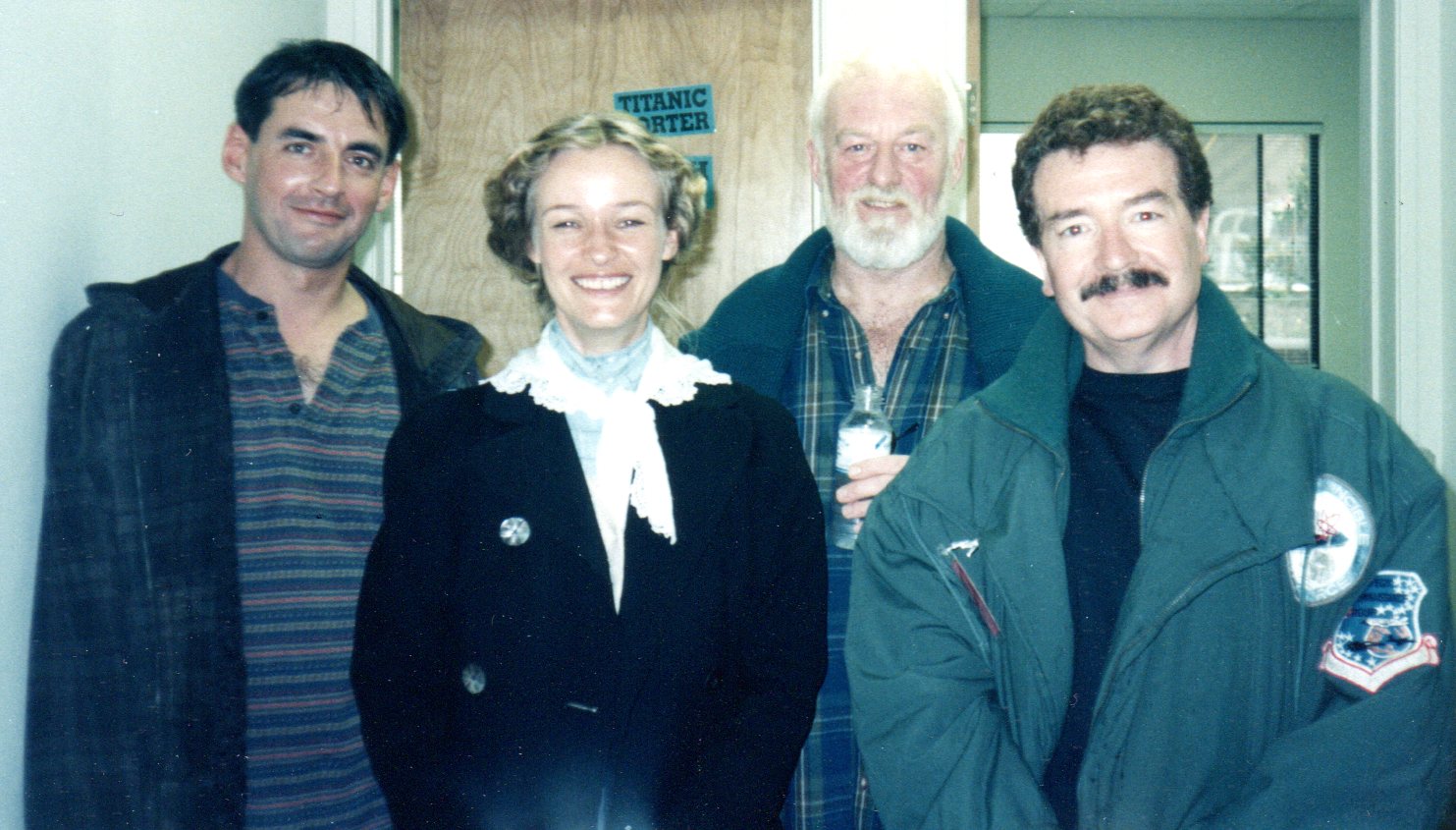 Cast members Peter White, Camilla Overbye Roos, Bernard Hill & Liam Tuohy on 